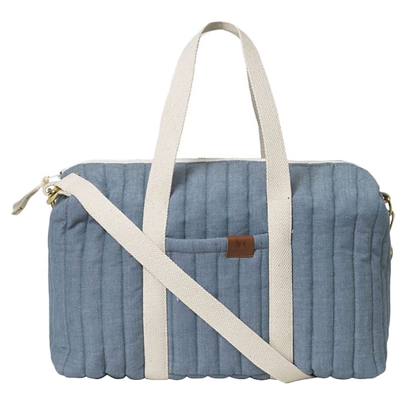 Fabelab - Quilted Gym Bag - Chambray Blue Spruce