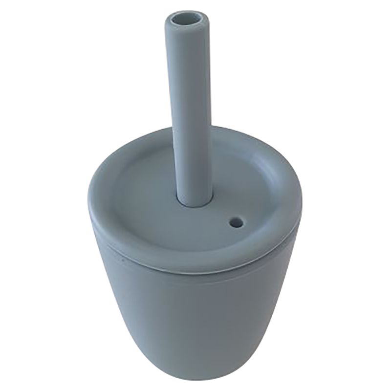 Dove and Dovelet - Silicone Cup w/ Straw Lid - Ether Blue