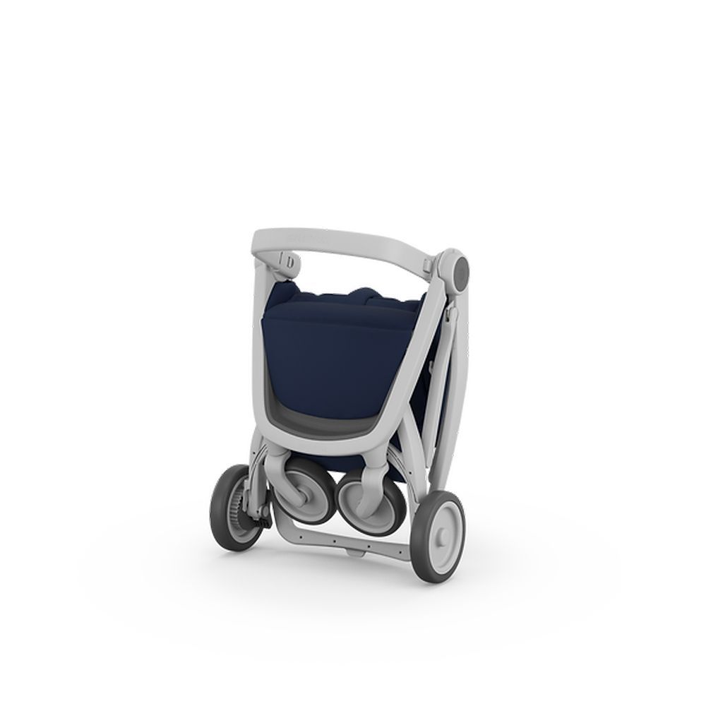 Greentom - 2-in-1 Carrycot + Reversible Seat Eco Stroller - Grey/Blue