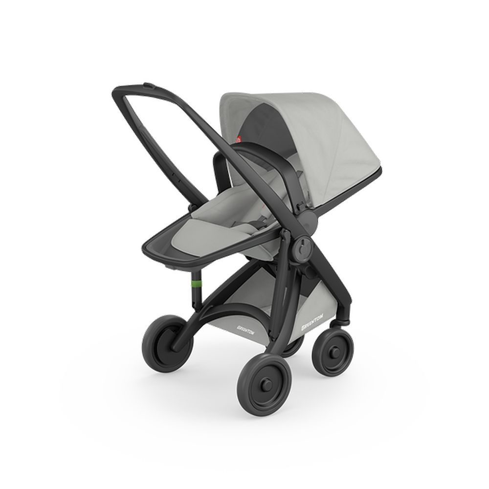 Greentom - 2-in-1 Carrycot + Reversible Seat Eco Stroller - Black/Grey