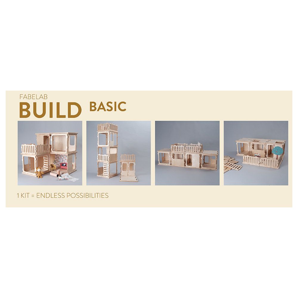 Fabelab - Villa Complete Building Set - FSC Wood Toy