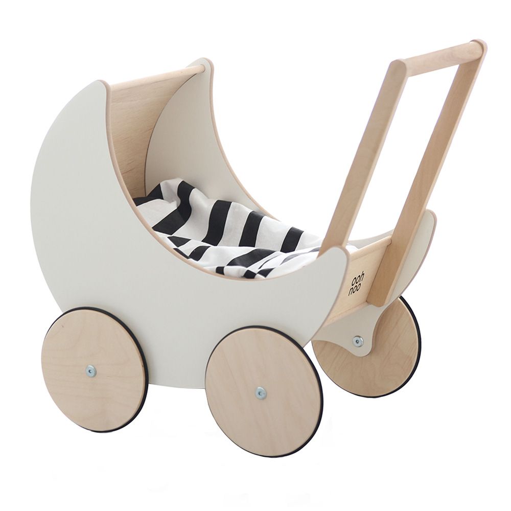 Ooh Noo - Toy Pram - White