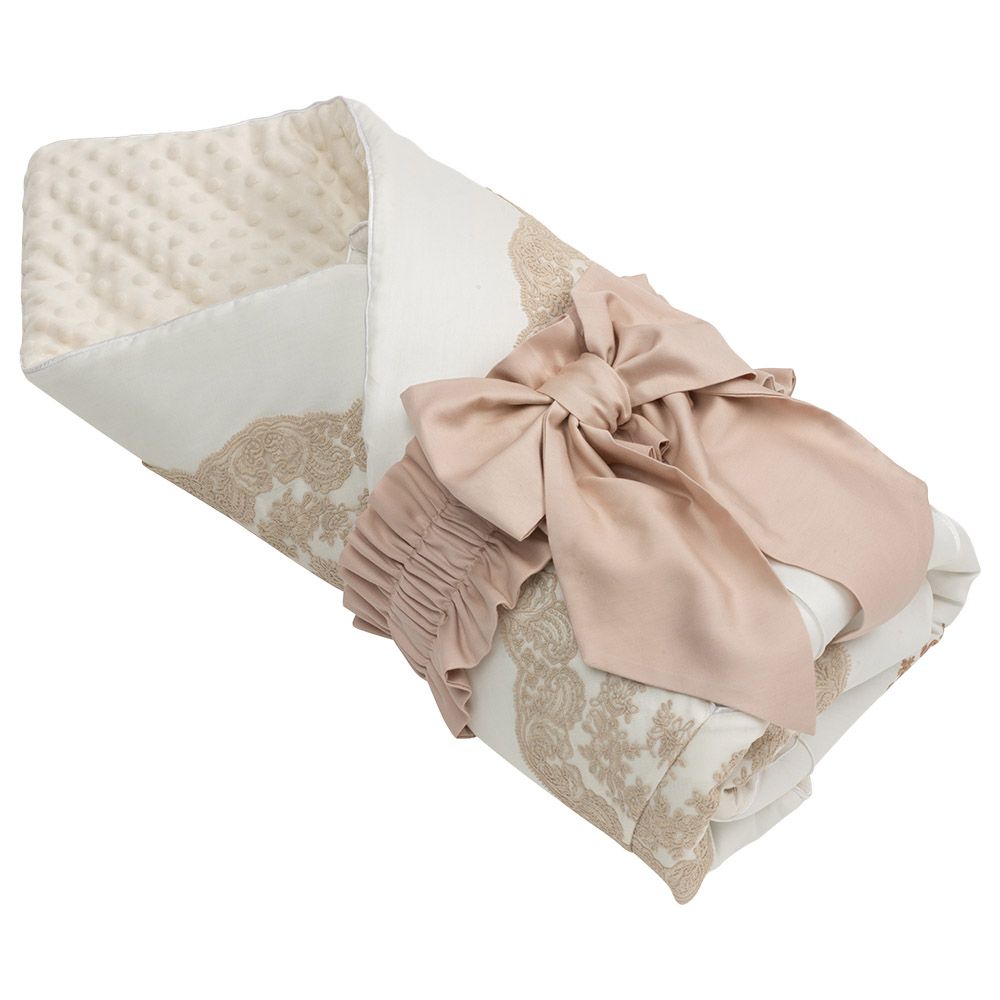 Monnet Baby - French Lace Cream Newborn Bedding Set