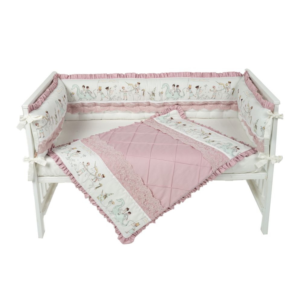 Monnet Baby - Pink Lace Magic Parade Newborn Bedding Set