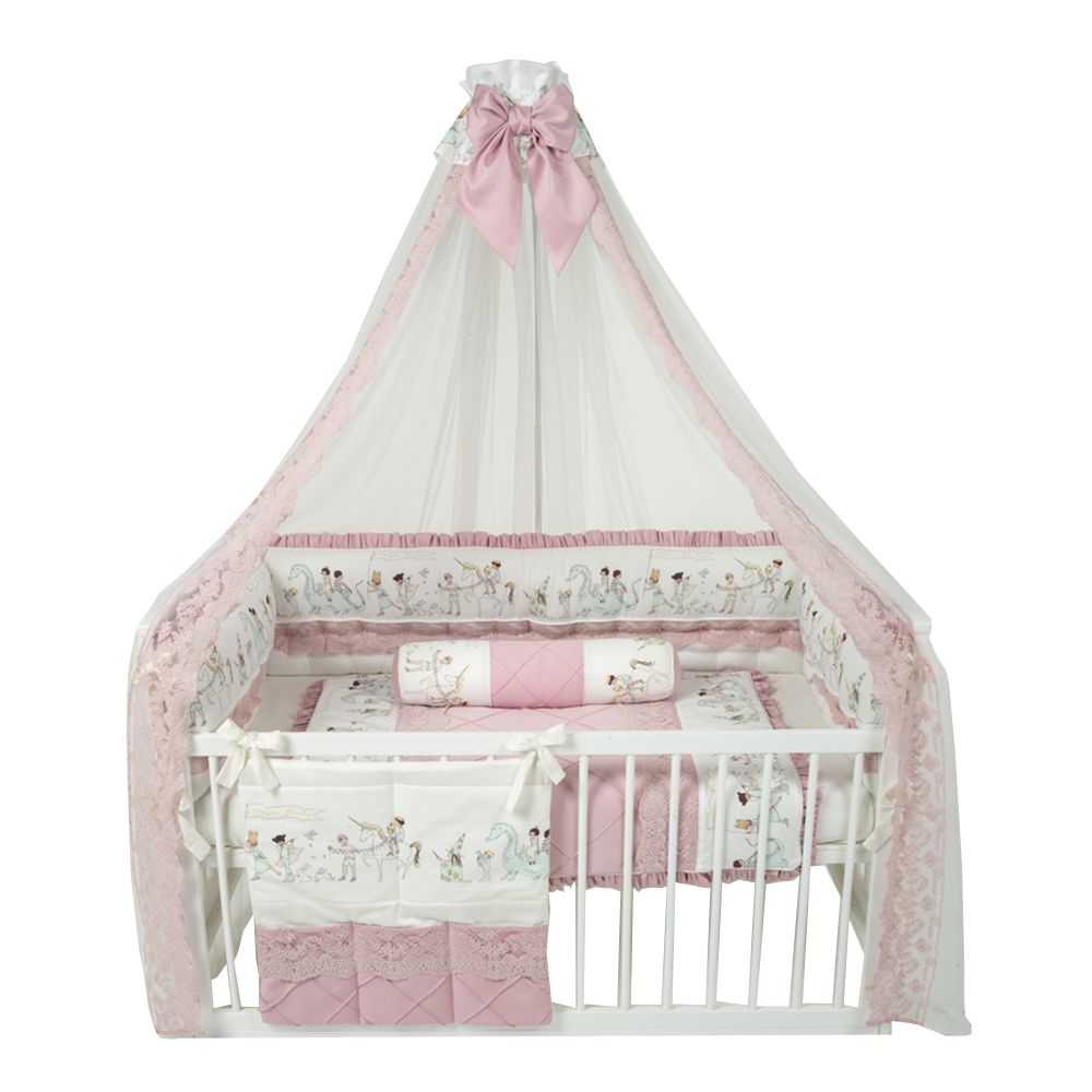 Monnet Baby - Pink Lace Magic Parade Newborn Bedding Set