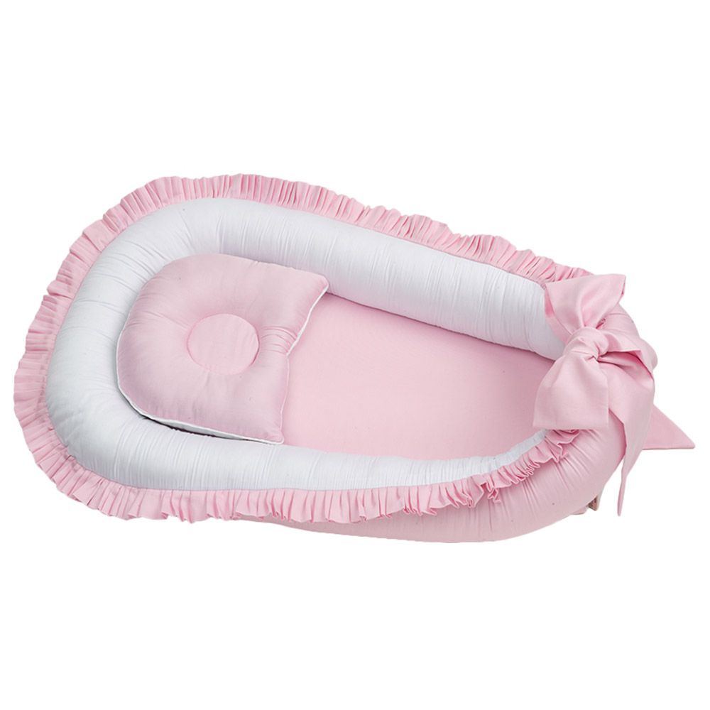 Monnet Baby - Teddy Sleeping Cocoon - Pink