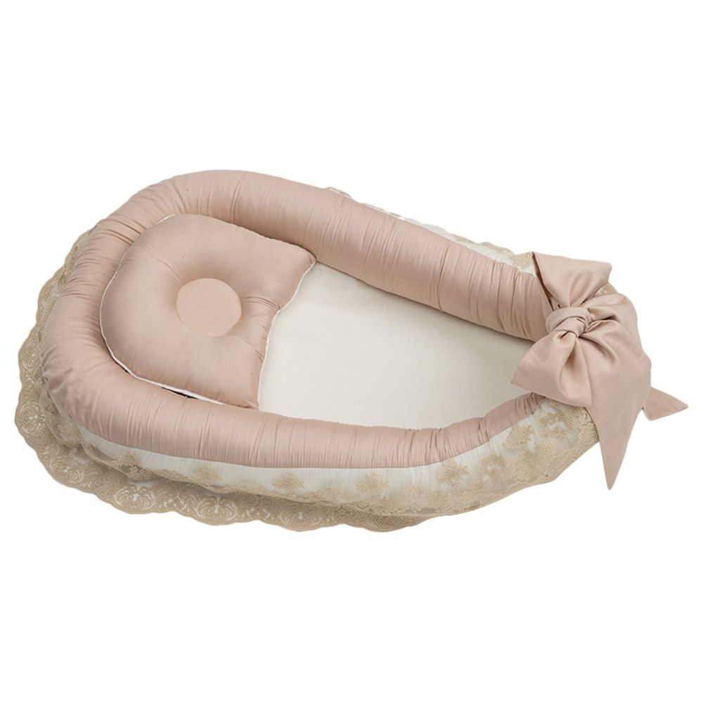 Monnet Baby - French Lace Cream Sleeping Cocoon