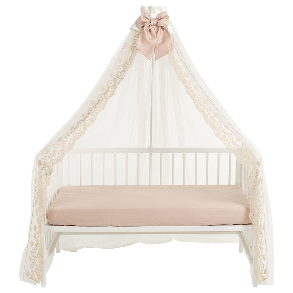 Monnet Baby - French Lace Cream Crib Canopy