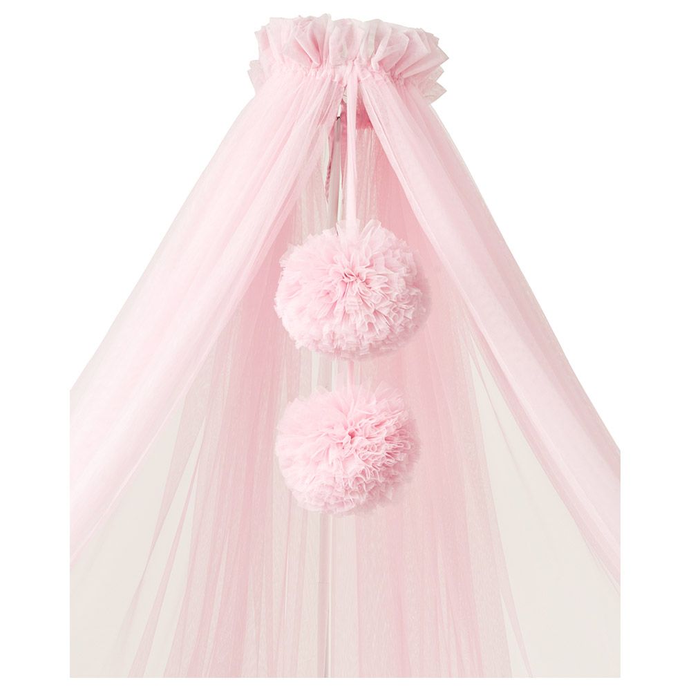 Monnet Baby - Crib Canopy Pompom - Pink