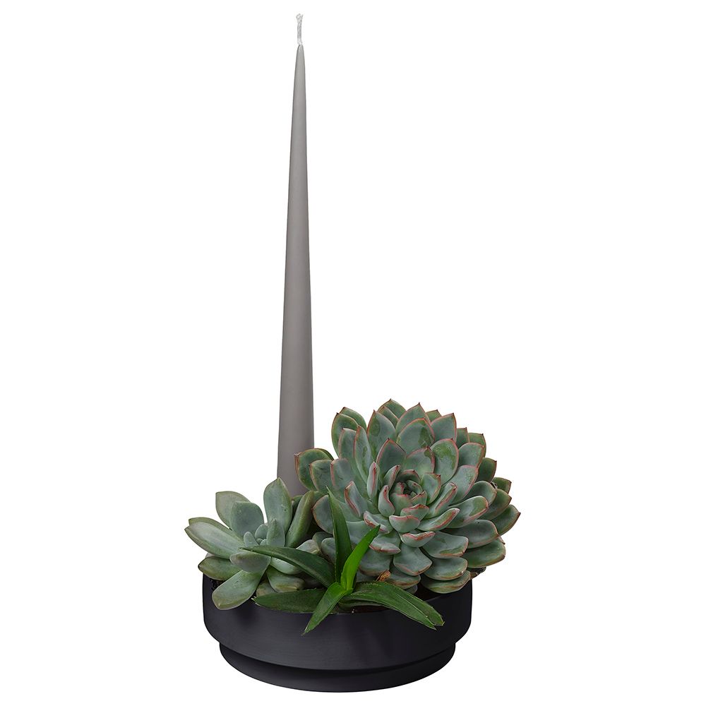 Aery - Orbital Step Candle Holder - Black - M