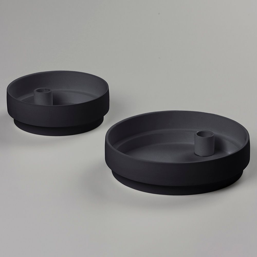 Aery - Orbital Step Candle Holder - Black - M