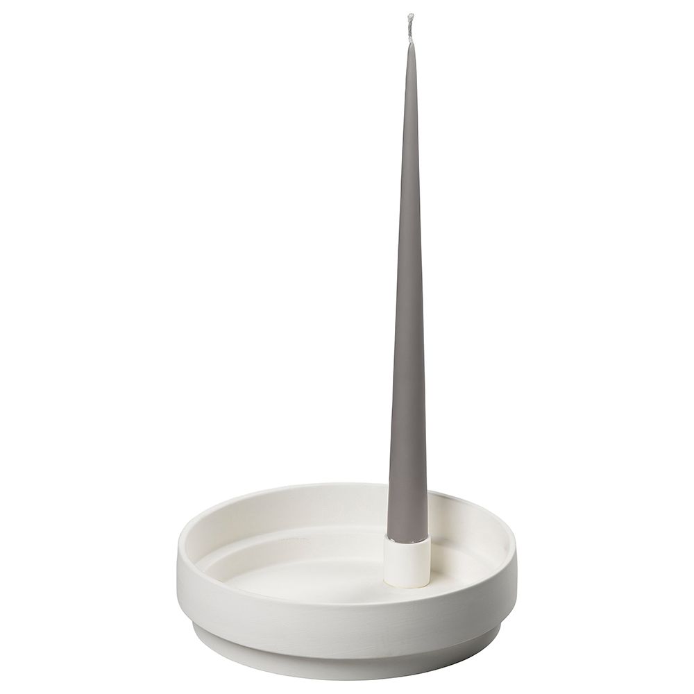 Aery - Orbital Step Candle Holder - White - L