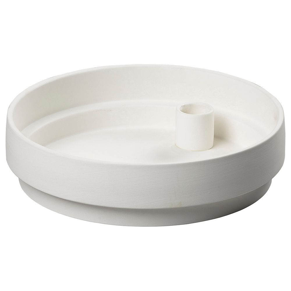 Aery - Orbital Step Candle Holder - White - L