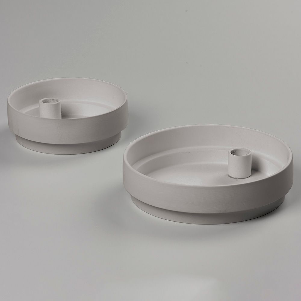 Aery - Orbital Step Candle Holder - Grey - L