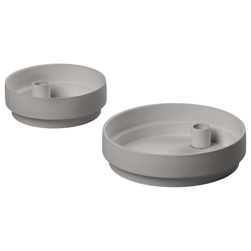 Aery - Orbital Step Candle Holder - Grey - L