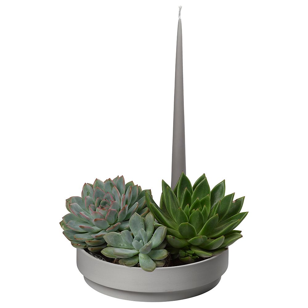 Aery - Orbital Step Candle Holder - Grey - L