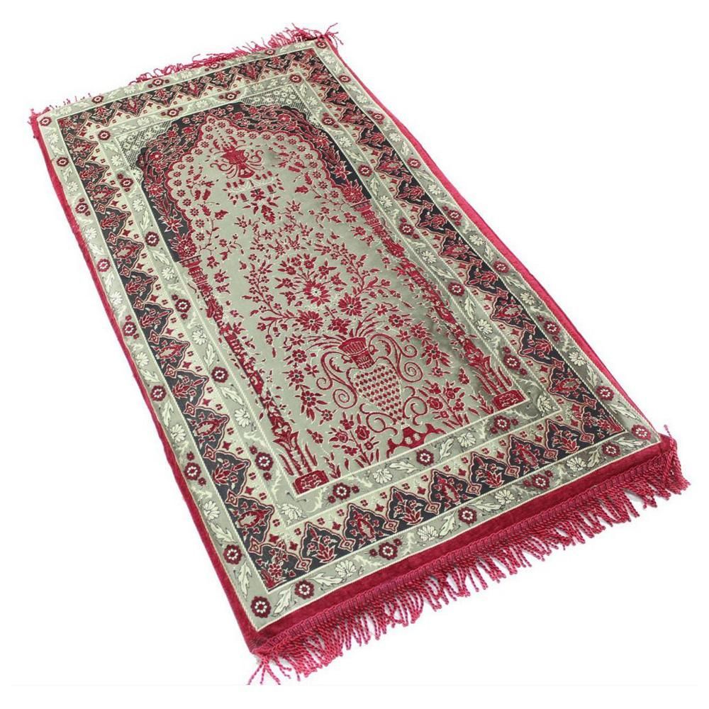 Sundus - Comfortable Prayer Mat - Red