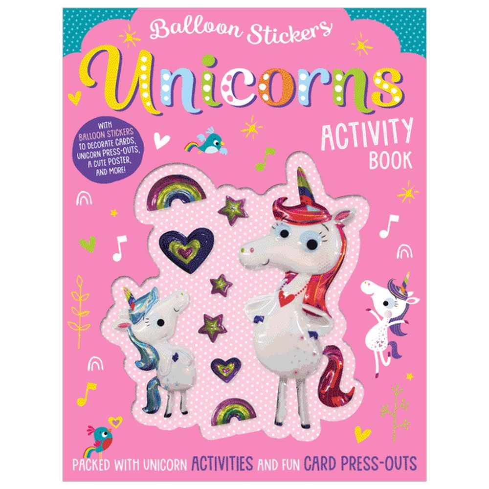 Make Believe Ideas - Balloon Stickers Unicorns Activity Book