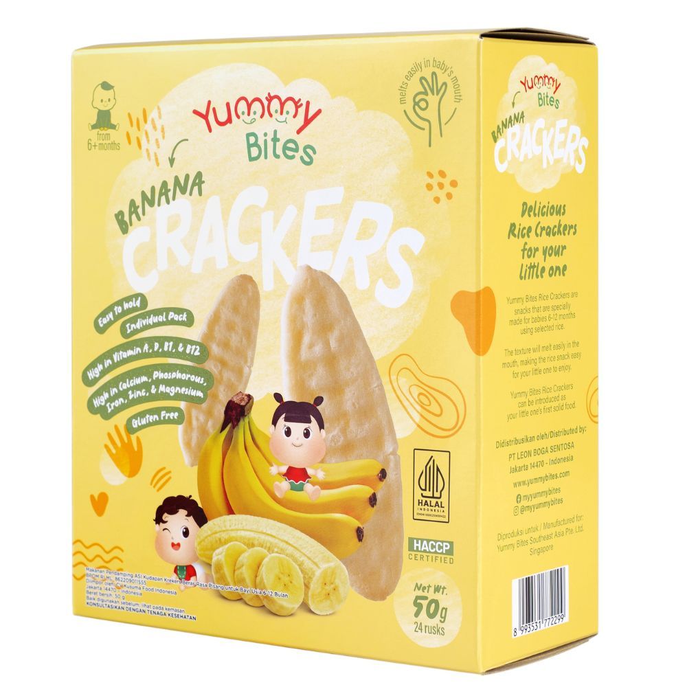 Yummy Bites - Rice Cracker Banana Flavor - 50g