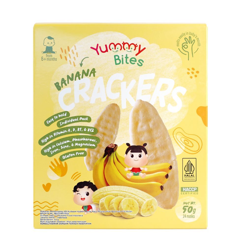 Yummy Bites - Rice Cracker Banana Flavor - 50g