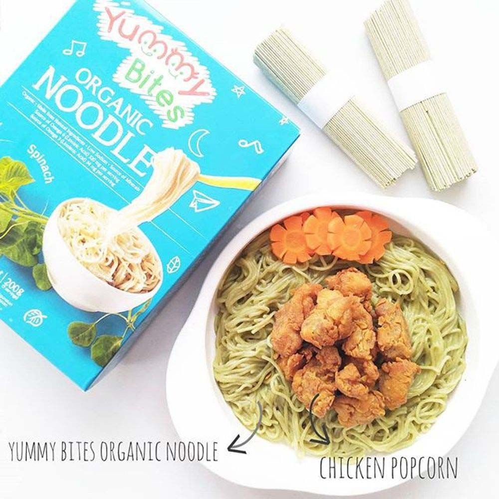 Yummy Bites - Organic Noodle Spinach Flavor - 200g