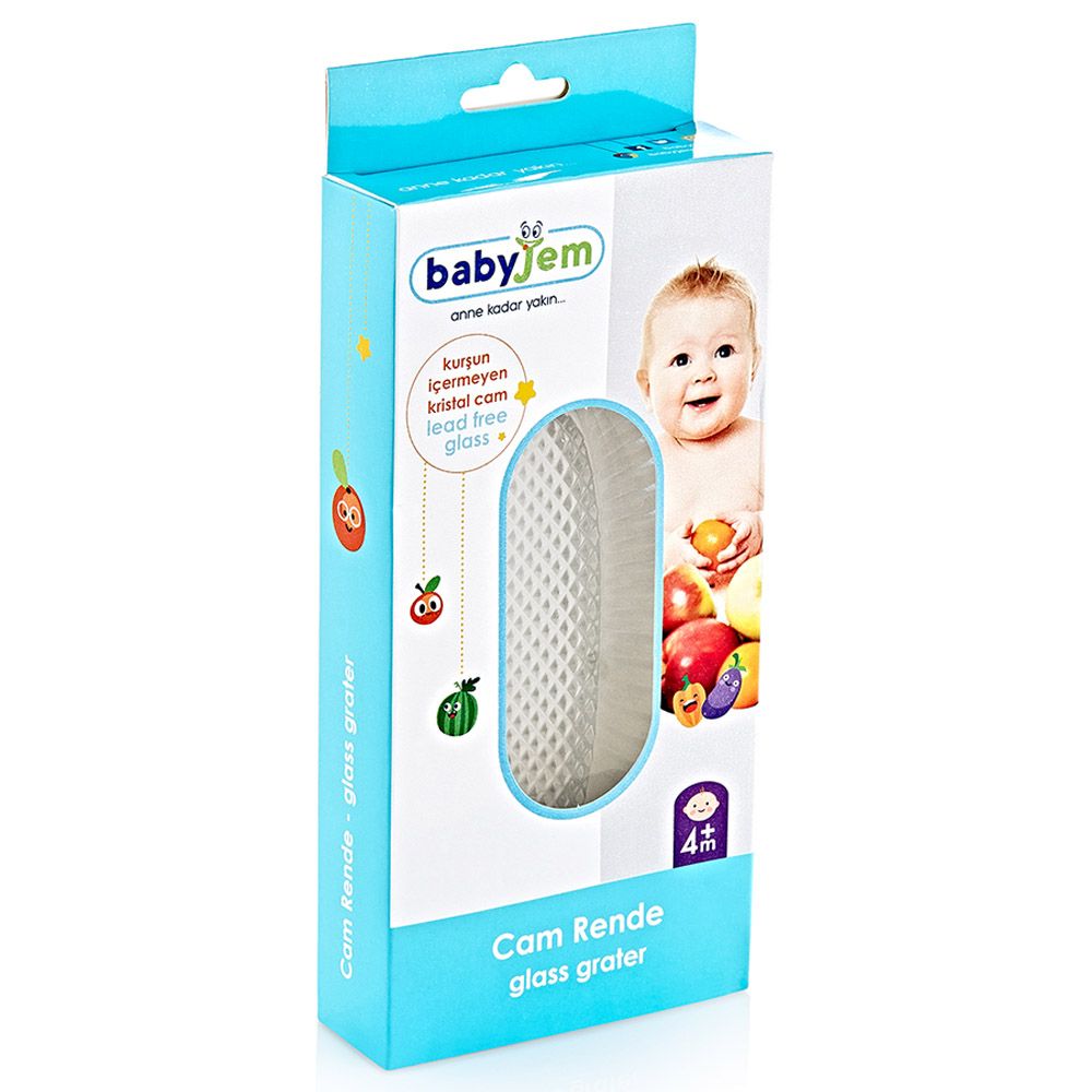 Babyjem - Baby Food Glass Grater Naturel - Clear