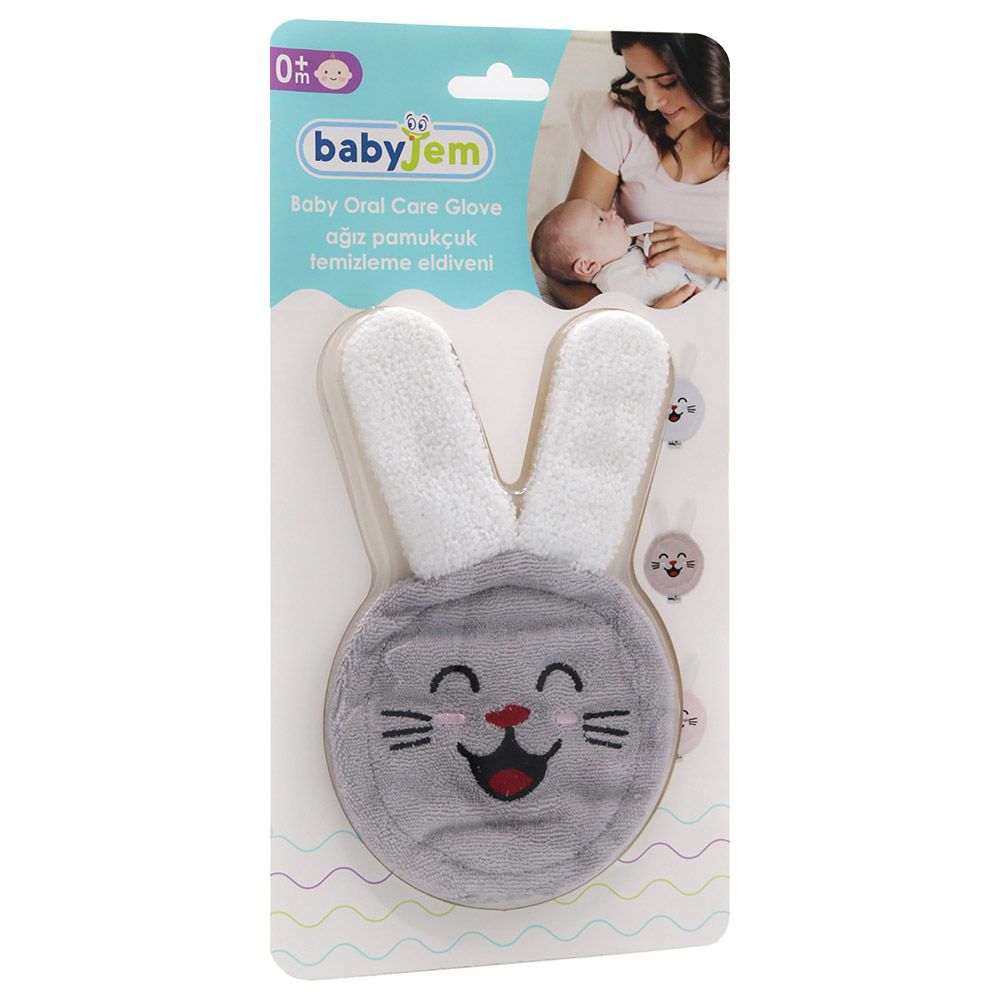 Babyjem - Oral Care Glove - 0m - Grey