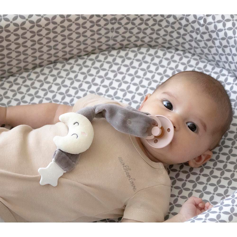 Babyjem - Soother Holder Moon - Grey