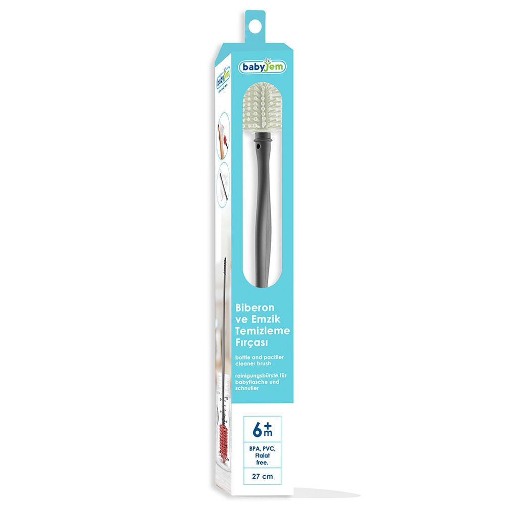 Babyjem - Bottle & Nipple Cleaning Brush - Blue