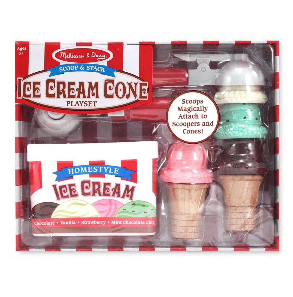 Melissa & Doug - Scoop & Stack Ice Cream Cone Play Set