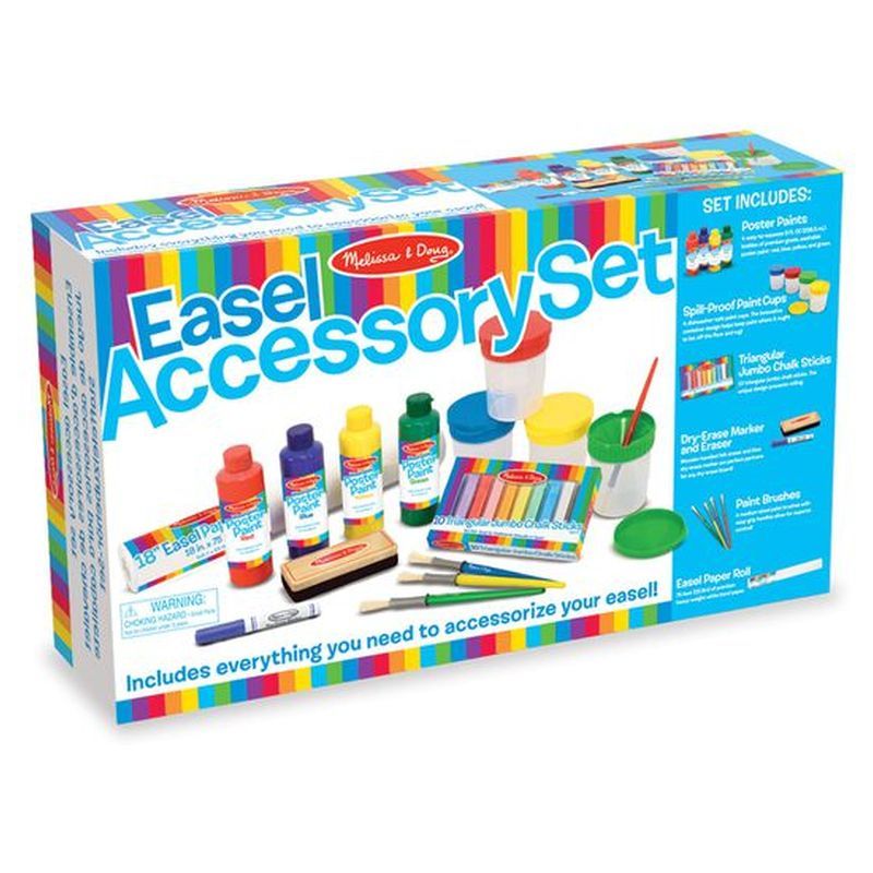 Melissa & Doug Easel Paints & Accessory Set - 29pcs