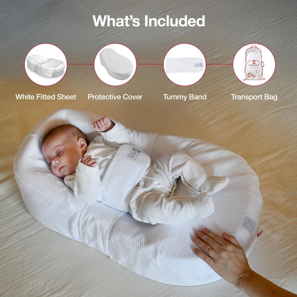 Red Castle - Cocoonababy Sleeping Nest - Ergonomic - White