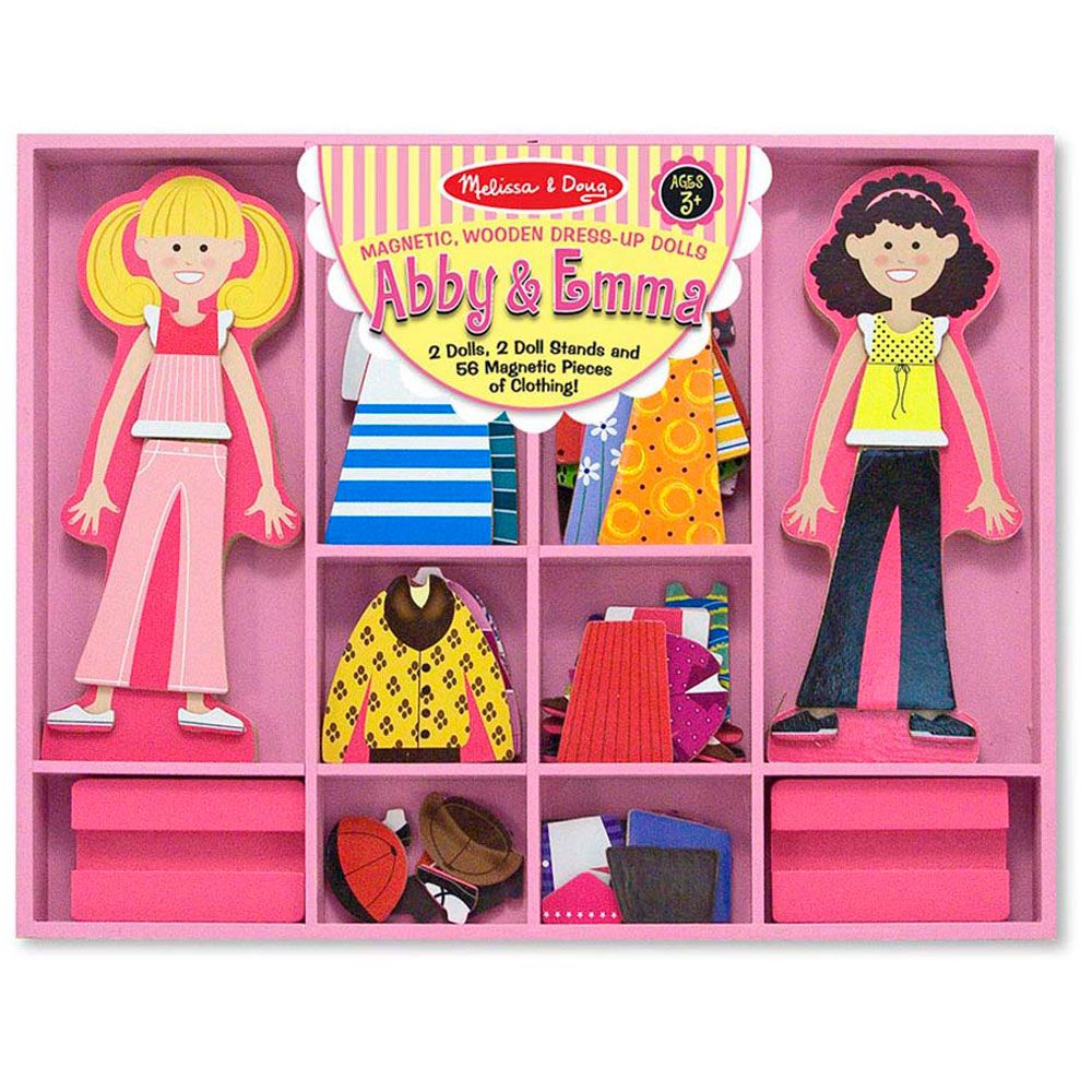 Melissa & Doug - Abby & Emma Magnetic Dress-Up