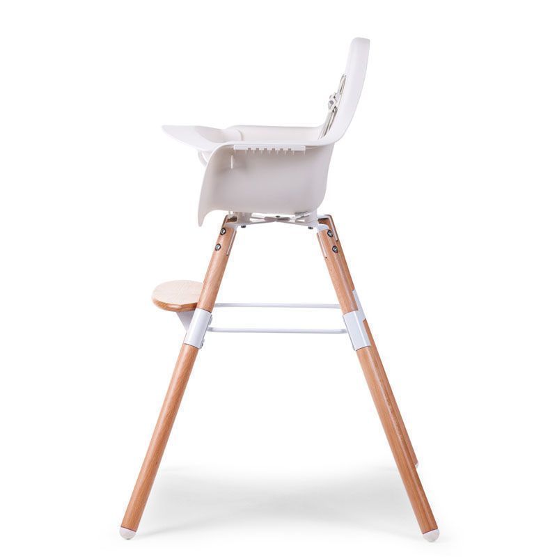 CHILDHOME Evolu 2 Chair with Bumper - Natural / White