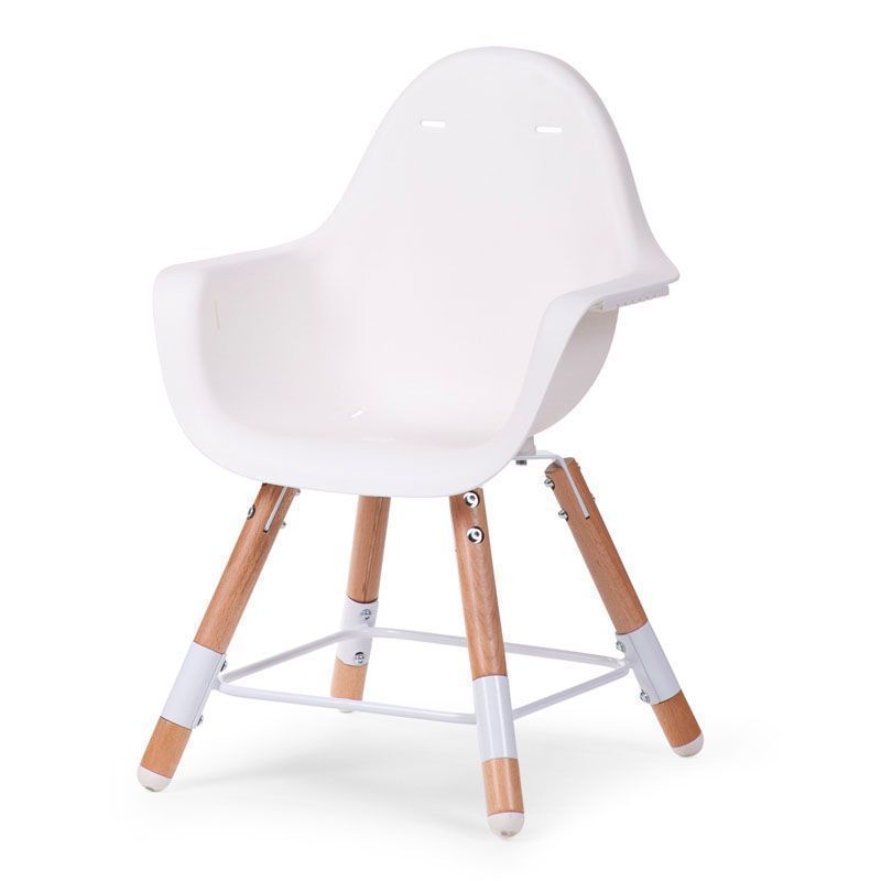 CHILDHOME Evolu 2 Chair with Bumper - Natural / White