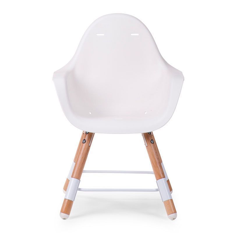 CHILDHOME Evolu 2 Chair with Bumper - Natural / White