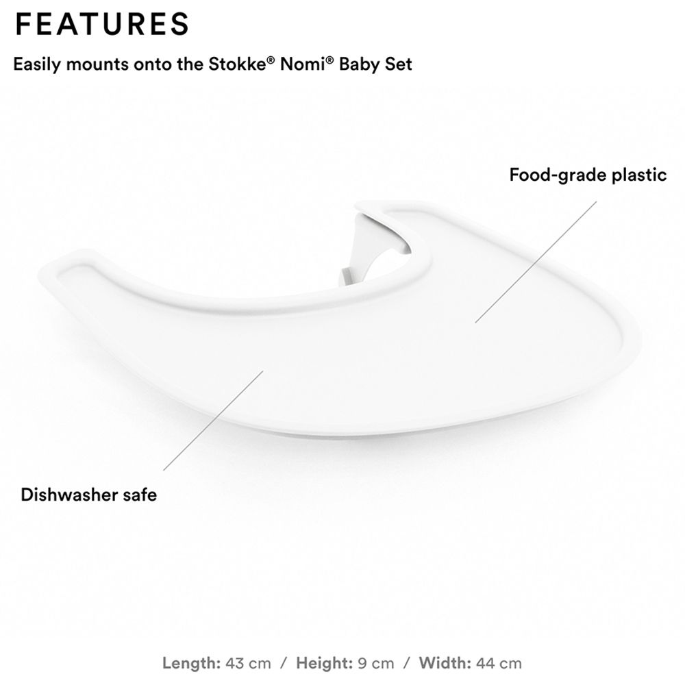 Stokke - Nomi Tray Only - White