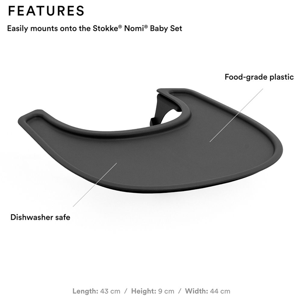 Stokke - Nomi Tray Only - Black