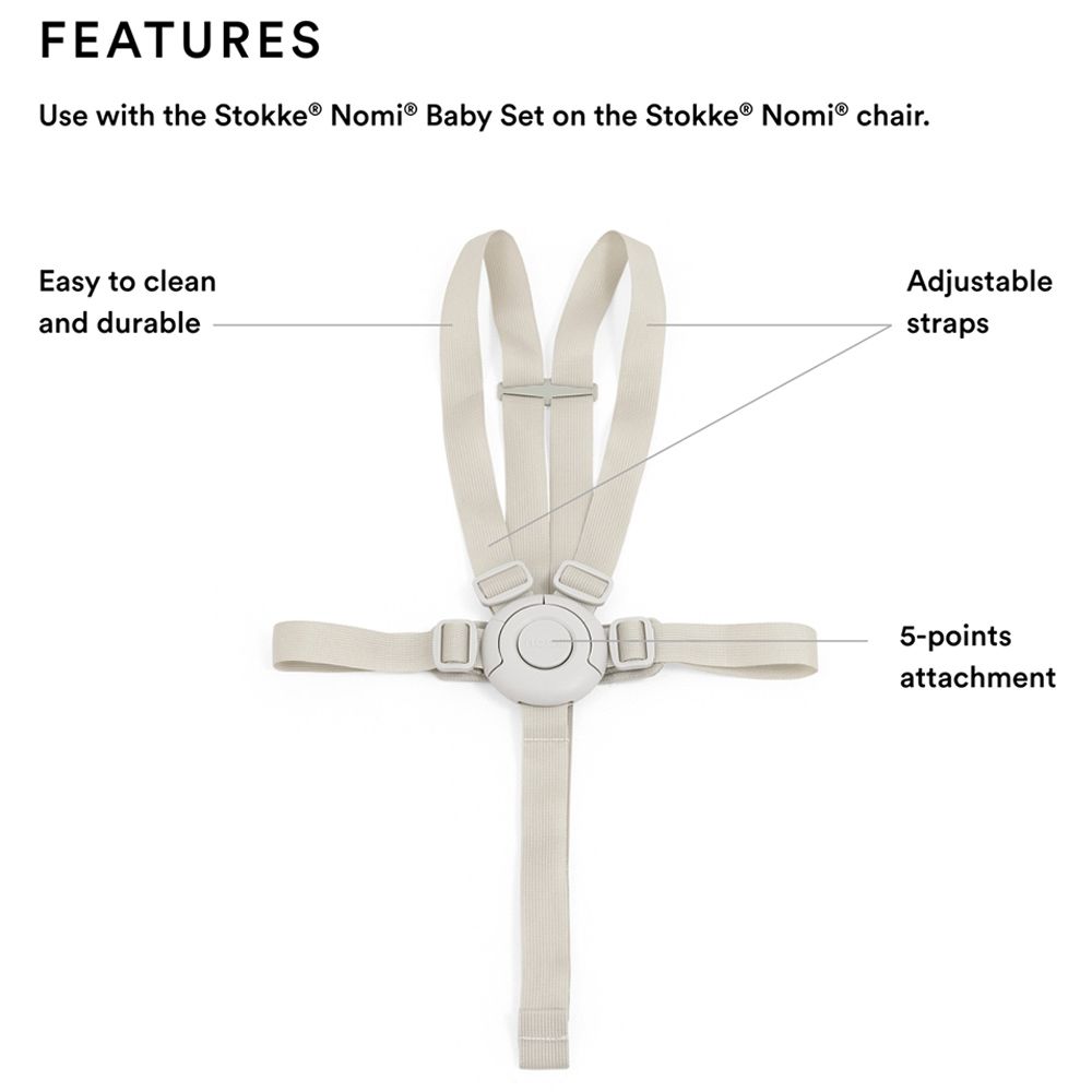 Stokke - Nomi Harness Only - Beige