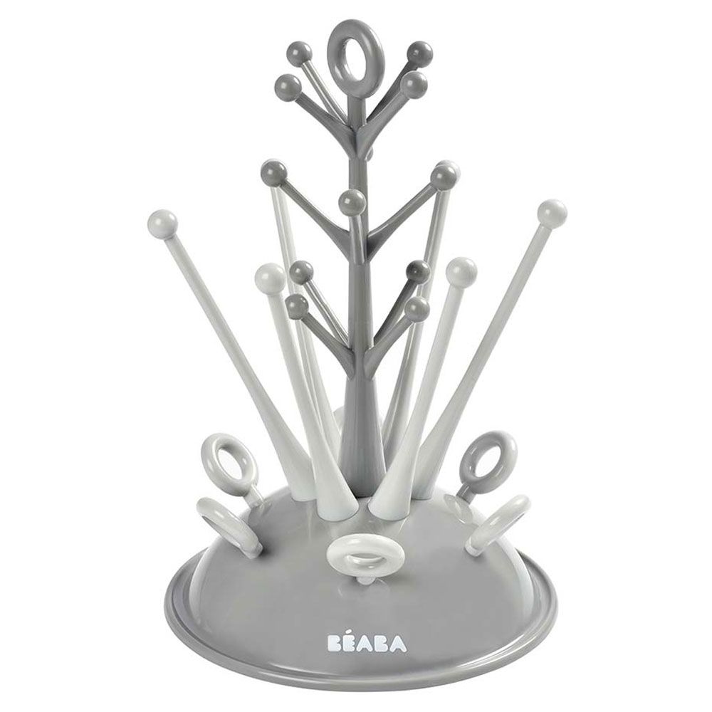 Beaba - Tree Draining Rack Baby Bottles And Accessories - Grey