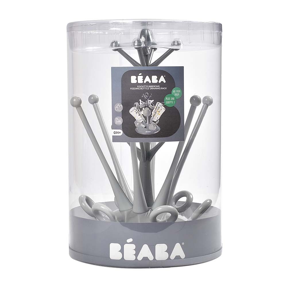 Beaba - Tree Draining Rack Baby Bottles And Accessories - Grey