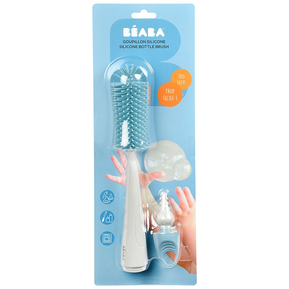 Beaba - Silicone Bottle Brush - Blue