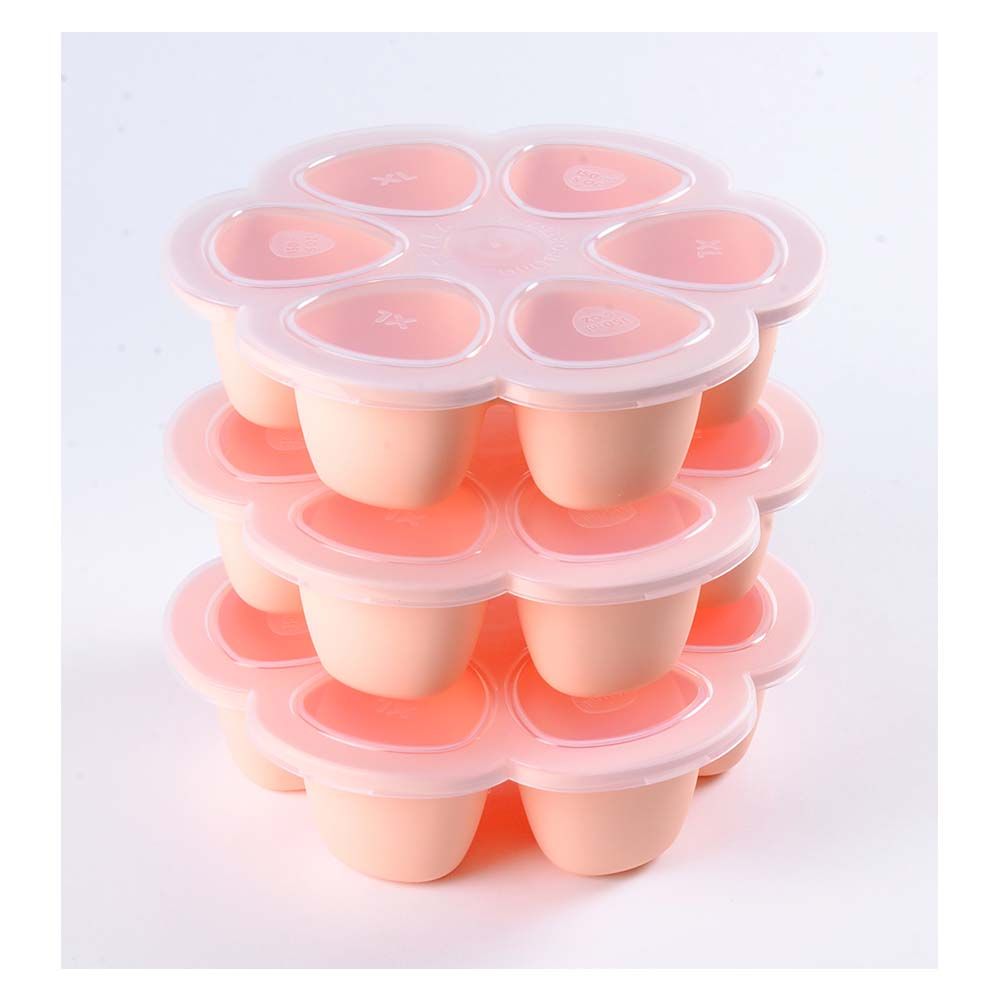 Beaba - Silicone Multiportions 150ml - Pink