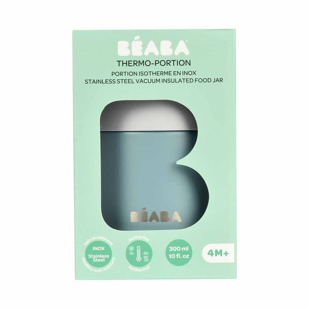 Beaba - Thermo-Portion Food Jar 300ml - Light Mist/Eucalyptus Green