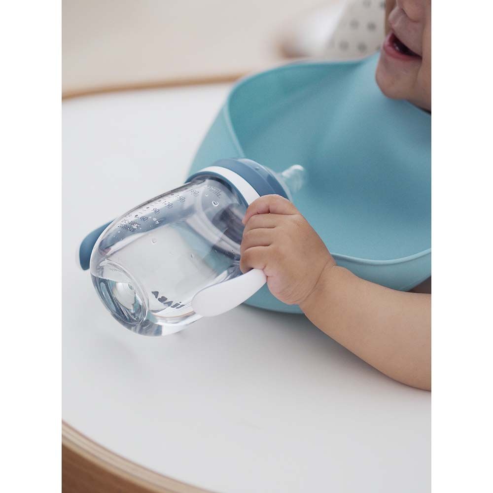 Beaba - Silicone Bib - Airy Green