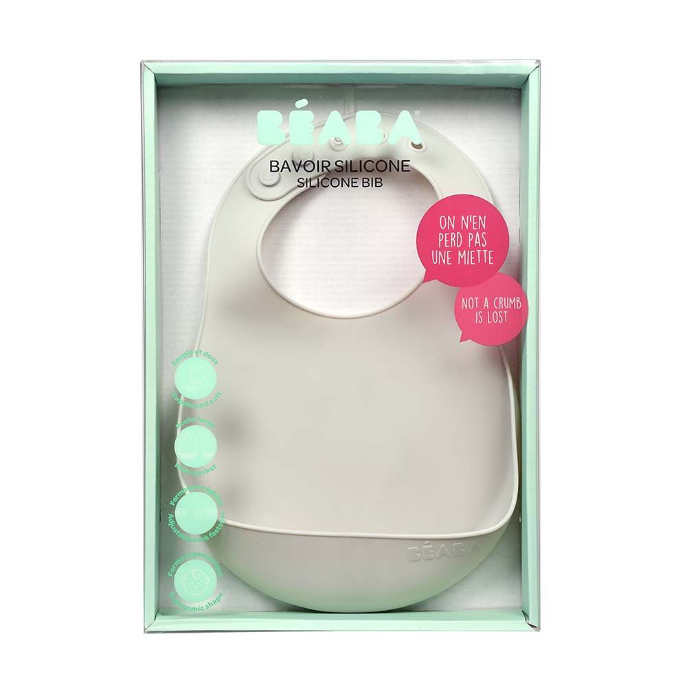 Beaba - Silicone Bib - Light Mist