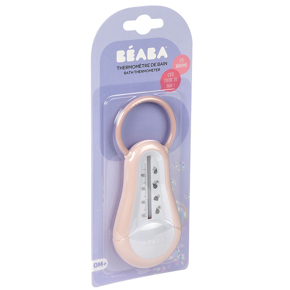 Beaba - Bath Liquid Indicator Thermometer - Old Pink