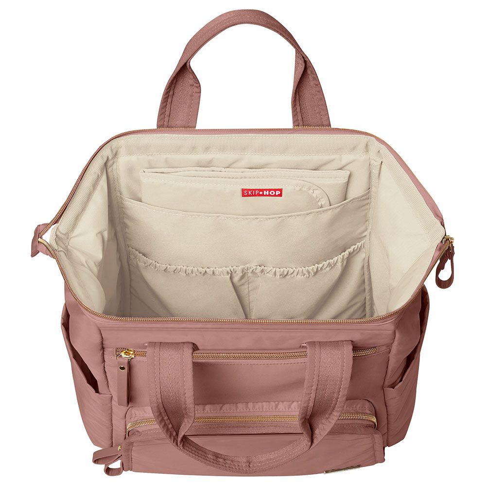 SkipHop - Main Frame Diaper Backpack - Dusty Rose