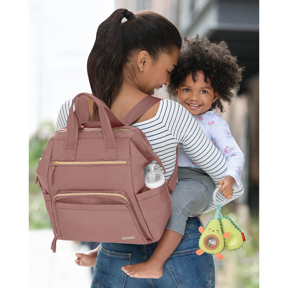 SkipHop - Main Frame Diaper Backpack - Dusty Rose