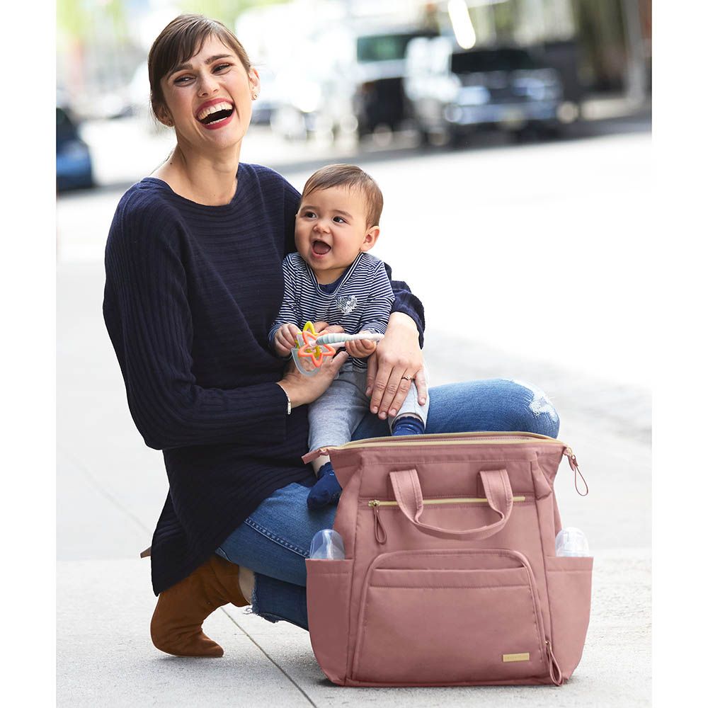 SkipHop - Main Frame Diaper Backpack - Dusty Rose